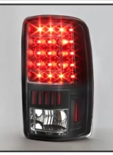 Xtune C Shape LED Tail Lights With Black Lens Chevrolet | GMC 2000-2006                                     - ALT-ON-CD00-G2-LED-BK - Image 5