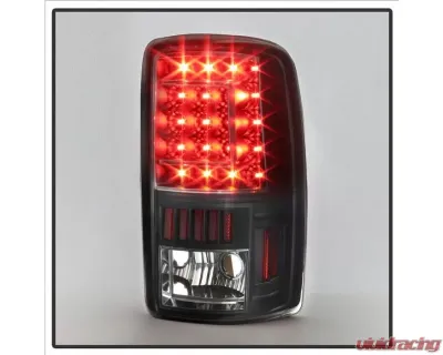 Xtune C Shape LED Tail Lights With Black Lens Chevrolet | GMC 2000-2006 - ALT-ON-CD00-G2-LED-BK