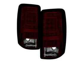 Xtune C Shape LED Tail Lights With Red Smoke Lens Chevrolet | GMC 2000-2006