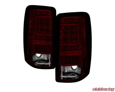 Xtune C Shape LED Tail Lights With Red Smoke Lens Chevrolet | GMC 2000-2006 - ALT-ON-CD00-G2-LED-RS