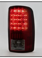 Xtune C Shape LED Tail Lights With Red Smoke Lens Chevrolet | GMC 2000-2006                                     - ALT-ON-CD00-G2-LED-RS - Image 5
