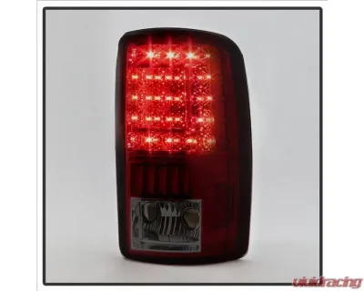 Xtune C Shape LED Tail Lights With Red Smoke Lens Chevrolet | GMC 2000-2006 - ALT-ON-CD00-G2-LED-RS
