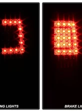Xtune C Shape LED Tail Lights With Red Smoke Lens Chevrolet | GMC 2000-2006                                     - ALT-ON-CD00-G2-LED-RS - Image 6