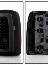 Xtune Light Bar C Shape Style LED Tail Lights With Black Smoke Lens Chevrolet | GMC 2000-2006                                     - ALT-ON-CD00-LBLED-BSM - Image 2