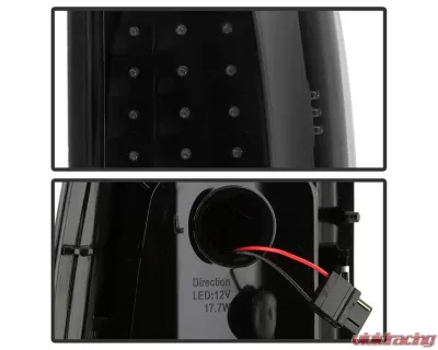 Xtune Light Bar C Shape Style LED Tail Lights With Black Smoke Lens Chevrolet | GMC 2000-2006 - ALT-ON-CD00-LBLED-BSM