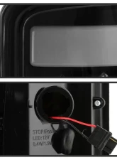 Xtune Light Bar C Shape Style LED Tail Lights With Black Smoke Lens Chevrolet | GMC 2000-2006                                     - ALT-ON-CD00-LBLED-BSM - Image 4