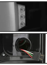 Xtune Light Bar C Shape Style LED Tail Lights With Black Smoke Lens Chevrolet | GMC 2000-2006                                     - ALT-ON-CD00-LBLED-BSM - Image 5