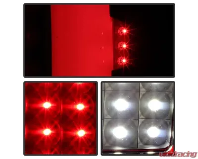 Xtune Light Bar C Shape Style LED Tail Lights With Black Smoke Lens Chevrolet | GMC 2000-2006 - ALT-ON-CD00-LBLED-BSM