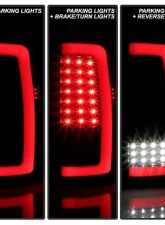 Xtune Light Bar C Shape Style LED Tail Lights With Black Smoke Lens Chevrolet | GMC 2000-2006                                     - ALT-ON-CD00-LBLED-BSM - Image 10