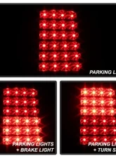 Xtune LED Tail Lights With Black Lens Chevrolet | GMC 2000-2006                                     - ALT-ON-CD00-LED-BK - Image 8