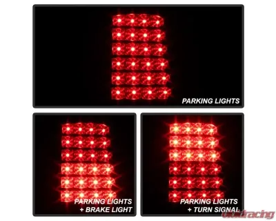 Xtune LED Tail Lights With Black Lens Chevrolet | GMC 2000-2006 - ALT-ON-CD00-LED-BK