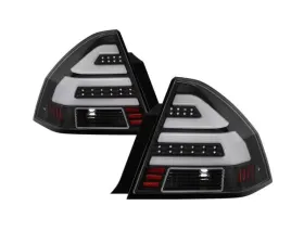 Xtune LED Tail Lights With Black Lens Chevrolet Impala 2006-2016