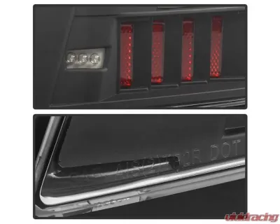 Xtune LED Tail Lights With Black Lens Chevrolet Impala 2006-2016 - ALT-ON-CHIP06-LED-BK