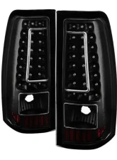 Xtune C-Shape LED Tail Lights With Black Lens Chevrolet Silverado 2003-2007                                     - ALT-ON-CS03-G2-LED-BK - Image 6