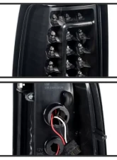 Xtune C-Shape LED Tail Lights With Black Lens Chevrolet Silverado 2003-2007                                     - ALT-ON-CS03-G2-LED-BK - Image 3