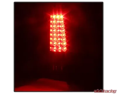 Xtune C-Shape LED Tail Lights With Black Lens Chevrolet Silverado 2003-2007 - ALT-ON-CS03-G2-LED-BK