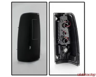 Xtune C-Shape LED Tail Lights With Black Smoke Lens Chevrolet Silverado 2003-2007 - ALT-ON-CS03-G2-LED-BSM
