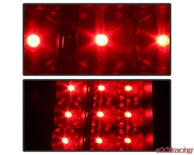 Xtune C-Shape LED Tail Lights With Black Smoke Lens Chevrolet Silverado 2003-2007 - ALT-ON-CS03-G2-LED-BSM