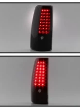 Xtune C-Shape LED Tail Lights With Black Smoke Lens Chevrolet Silverado 2003-2007                                     - ALT-ON-CS03-G2-LED-BSM - Image 8
