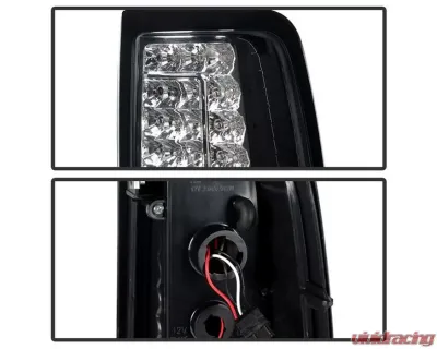 Xtune C-Shape LED Tail Lights With Chrome Lens Chevrolet Silverado 2003-2007 - ALT-ON-CS03-G2-LED-C
