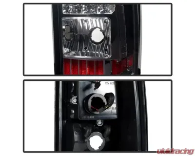 Xtune C-Shape LED Tail Lights With Chrome Lens Chevrolet Silverado 2003-2007 - ALT-ON-CS03-G2-LED-C
