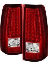 Xtune C-Shape LED Tail Lights With Red Clear Lens Chevrolet Silverado 2003-2007                                     - ALT-ON-CS03-G2-LED-RC - Image 6