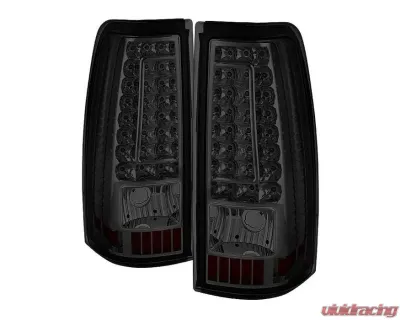 Xtune C-Shape LED Tail Lights With Smoke Lens Chevrolet Silverado 2003-2007 - ALT-ON-CS03-G2-LED-SM