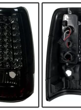 Xtune C-Shape LED Tail Lights With Smoke Lens Chevrolet Silverado 2003-2007                                     - ALT-ON-CS03-G2-LED-SM - Image 2