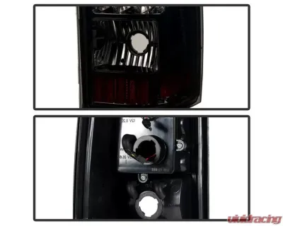 Xtune C-Shape LED Tail Lights With Smoke Lens Chevrolet Silverado 2003-2007 - ALT-ON-CS03-G2-LED-SM