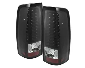 Xtune LED Tail Lights With Black Lens Chevrolet Silverado 2003-2007