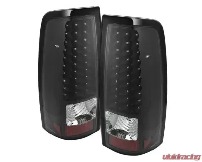 Xtune LED Tail Lights With Black Lens Chevrolet Silverado 2003-2007 - ALT-ON-CS03-LED-BK