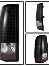Xtune LED Tail Lights With Black Lens Chevrolet Silverado 2003-2007                                     - ALT-ON-CS03-LED-BK - Image 2