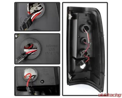 Xtune LED Tail Lights With Black Lens Chevrolet Silverado 2003-2007 - ALT-ON-CS03-LED-BK