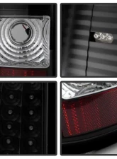 Xtune LED Tail Lights With Black Lens Chevrolet Silverado 2003-2007                                     - ALT-ON-CS03-LED-BK - Image 4