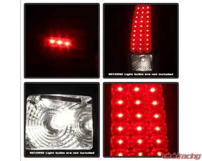 Xtune LED Tail Lights With Black Lens Chevrolet Silverado 2003-2007 - ALT-ON-CS03-LED-BK