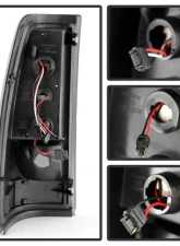 Xtune LED Tail Lights With Black Smoke Lens Chevrolet Silverado 2003-2007                                     - ALT-ON-CS03-LED-BSM - Image 3