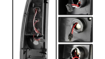 Xtune LED Tail Lights With Black Smoke Lens Chevrolet Silverado 2003-2007                                     - ALT-ON-CS03-LED-BSM - Image 3