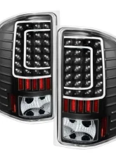 Xtune LED Tail Lights With Black Lens Chevrolet Silverado | GMC Sierra 2007-2014                                     - ALT-ON-CS07-LED-BK - Image 6