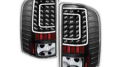 Xtune LED Tail Lights With Black Lens Chevrolet Silverado | GMC Sierra 2007-2014                                     - ALT-ON-CS07-LED-BK - Image 6