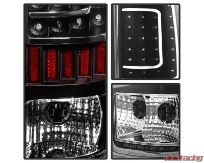 Xtune LED Tail Lights With Black Lens Chevrolet Silverado | GMC Sierra 2007-2014 - ALT-ON-CS07-LED-BK