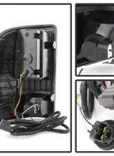 Xtune LED Tail Lights With Black Lens Chevrolet Silverado | GMC Sierra 2007-2014                                     - ALT-ON-CS07-LED-BK - Image 3