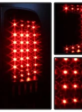 Xtune LED Tail Lights With Black Lens Chevrolet Silverado | GMC Sierra 2007-2014                                     - ALT-ON-CS07-LED-BK - Image 4