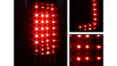 Xtune LED Tail Lights With Black Lens Chevrolet Silverado | GMC Sierra 2007-2014                                     - ALT-ON-CS07-LED-BK - Image 4