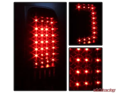 Xtune LED Tail Lights With Black Lens Chevrolet Silverado | GMC Sierra 2007-2014 - ALT-ON-CS07-LED-BK