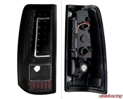 Xtune Version 2 LED Tail Lights With Black Lens Chevrolet Silverado | GMC Sierra 1999-2007 - ALT-ON-CS99-G2-LED-BK