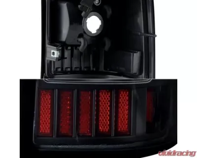 Xtune Version 2 LED Tail Lights With Black Lens Chevrolet Silverado | GMC Sierra 1999-2007 - ALT-ON-CS99-G2-LED-BK