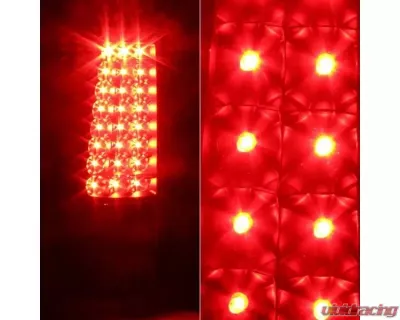 Xtune Version 2 LED Tail Lights With Black Lens Chevrolet Silverado | GMC Sierra 1999-2007 - ALT-ON-CS99-G2-LED-BK