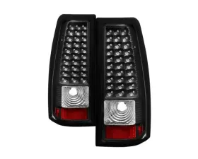 Xtune LED Tail Lights With Black Lens Chevrolet Silverado | GMC Sierra 1999-2007