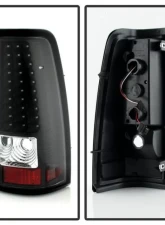 Xtune LED Tail Lights With Black Lens Chevrolet Silverado | GMC Sierra 1999-2007                                     - ALT-ON-CS99-LED-BK - Image 2