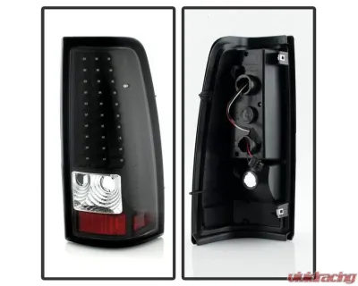 Xtune LED Tail Lights With Black Lens Chevrolet Silverado | GMC Sierra 1999-2007 - ALT-ON-CS99-LED-BK
